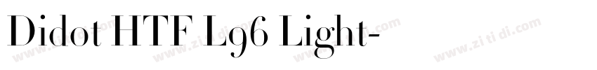 Didot HTF L96 Light字体转换